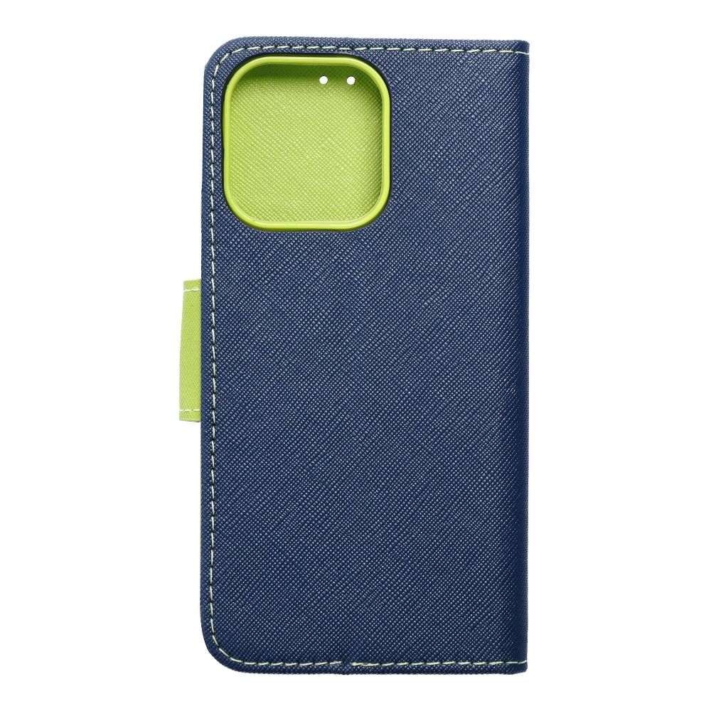 Etui zamykane z klapk� i magnesem Fancy Book granatowo-limonkowy Apple iPhone 13 Pro / 2