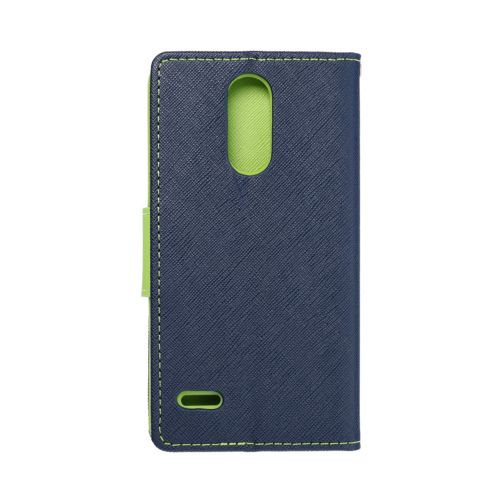 Pokrowiec Fancy Book granatowo-limonkowy LG K9 / 2