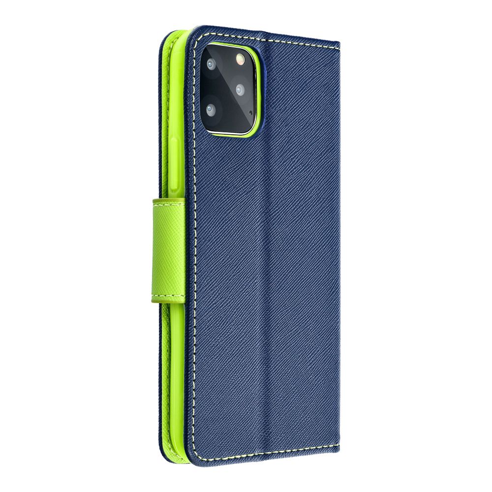 Etui zamykane z klapk� i magnesem Fancy Book granatowo-limonkowy Oppo Reno 7 5G / 7
