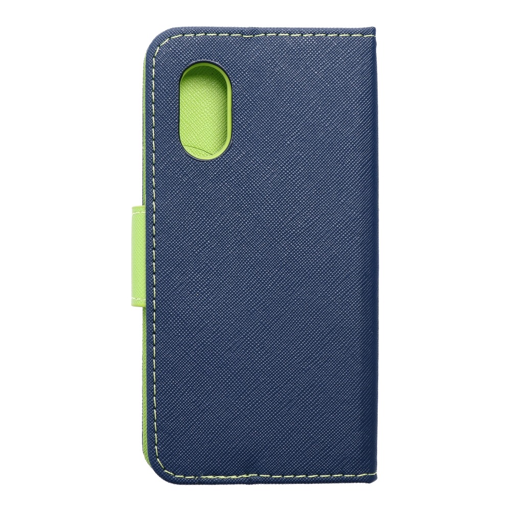 Etui zamykane z klapk i magnesem Fancy Book granatowo-limonkowy Samsung Galaxy Xcover 5 / 2