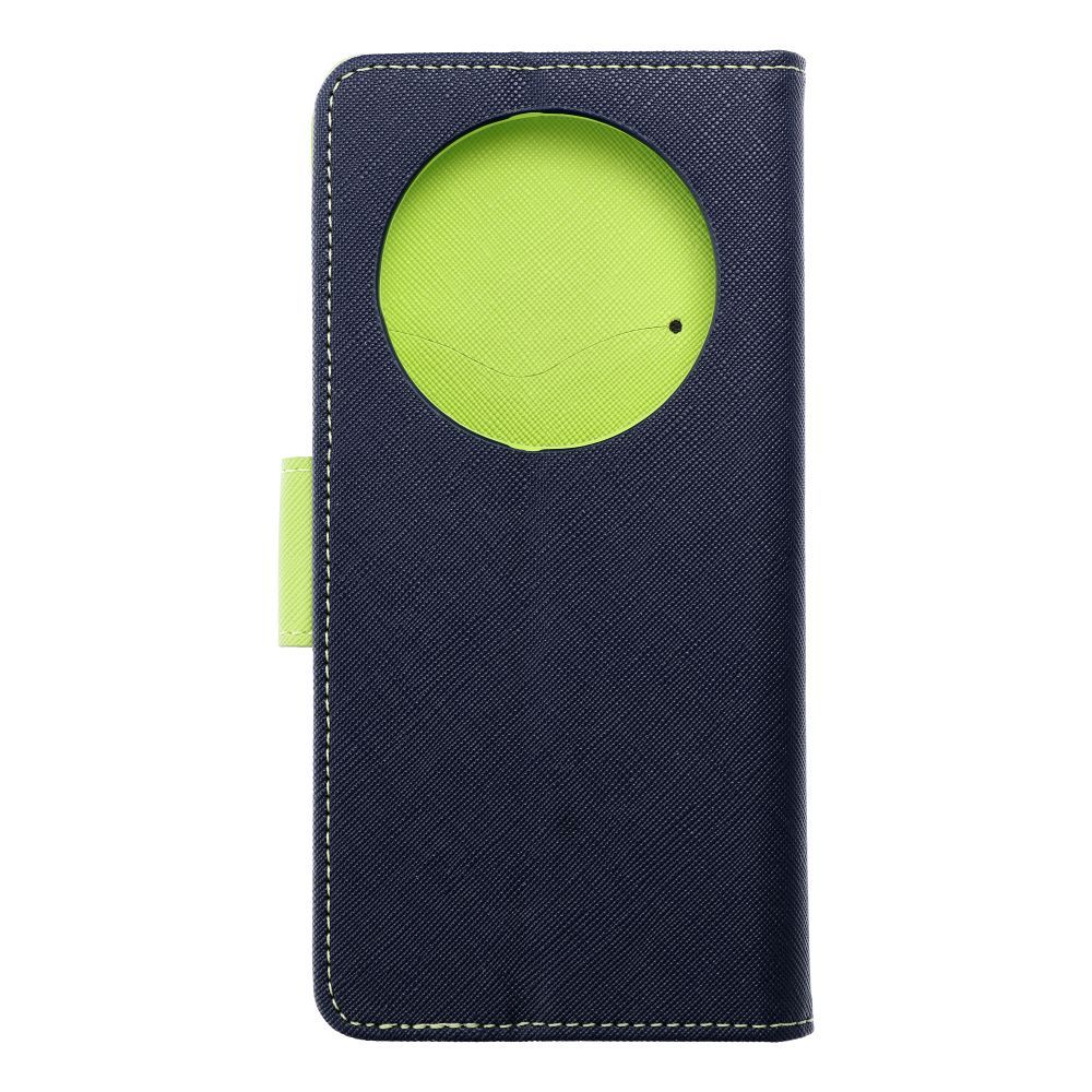 Pokrowiec Fancy Book granatowo-limonkowy Xiaomi Redmi 14C / 9