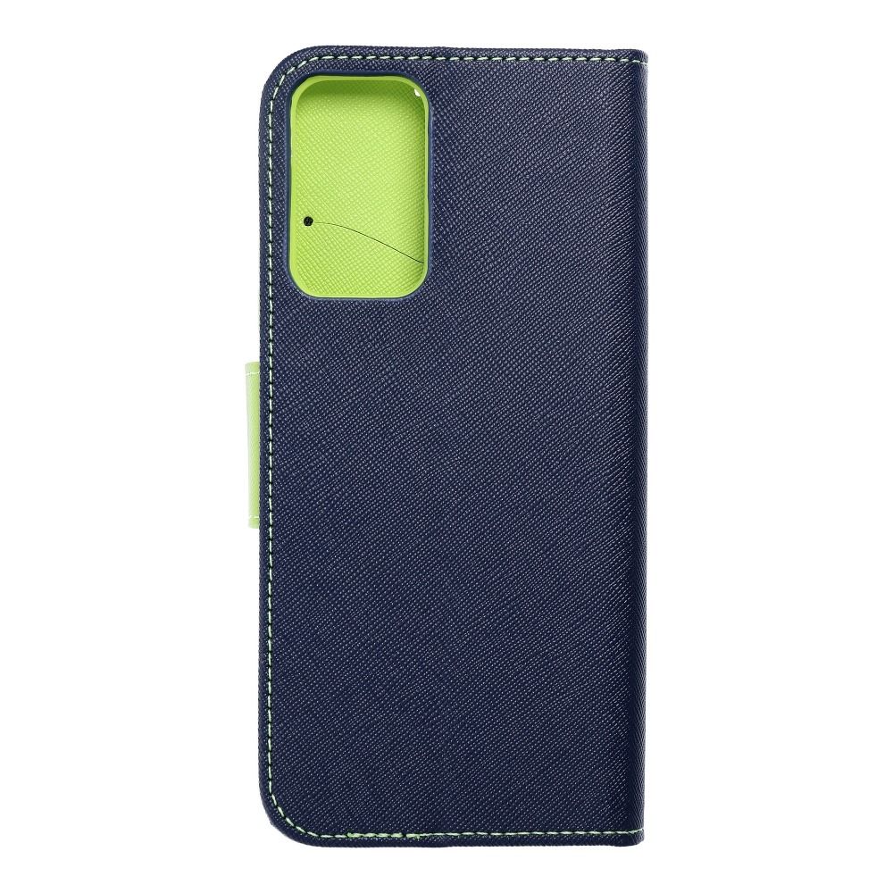 Etui zamykane z klapk� i magnesem Fancy Book granatowo-limonkowy Xiaomi Redmi Note 11T 5G / 2