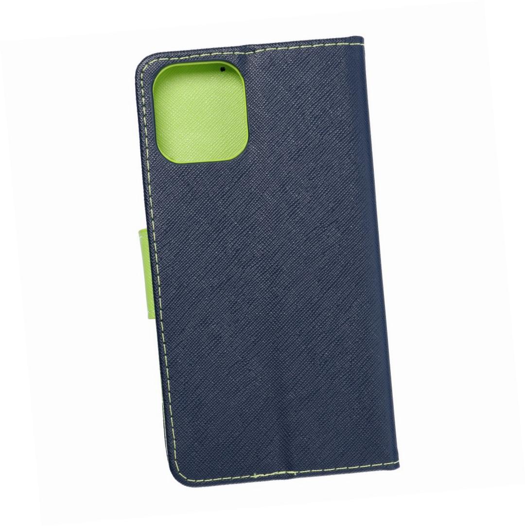 Etui zamykane z klapką i magnesem Fancy Book granatowo-limonkowy Apple iPhone 12 Pro Max Etui zamykane z klapką i magnesem Fancy Book granatowo-limonkowy Apple iPhone 12 Pro Max