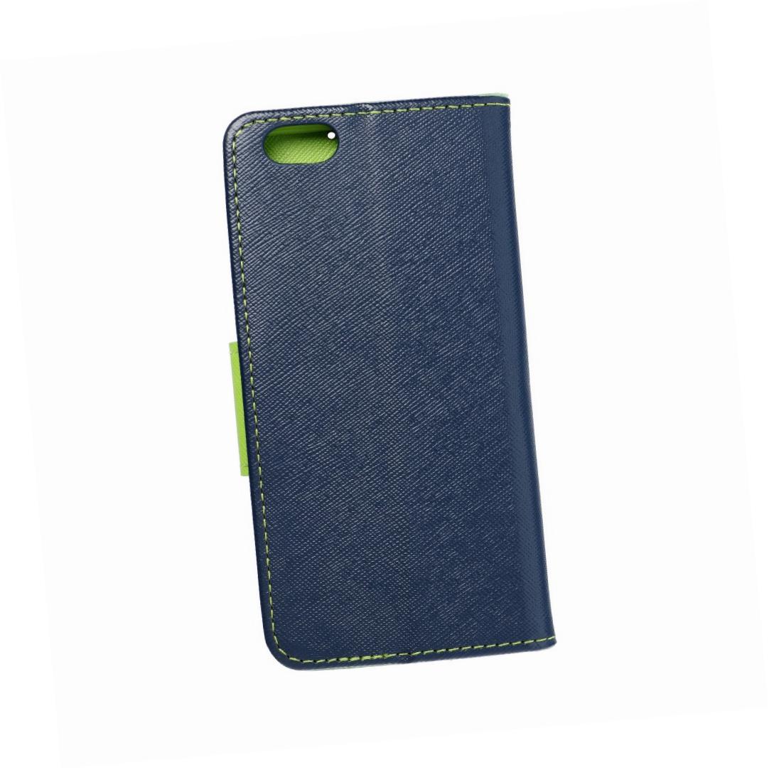 Etui zamykane z klapk� i magnesem Fancy Book granatowo-limonkowy Apple iPhone 6
