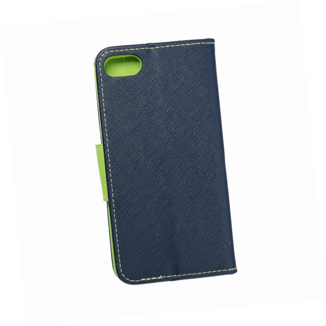 Etui zamykane z klapk� i magnesem Fancy Book granatowo-limonkowy Apple iPhone 7