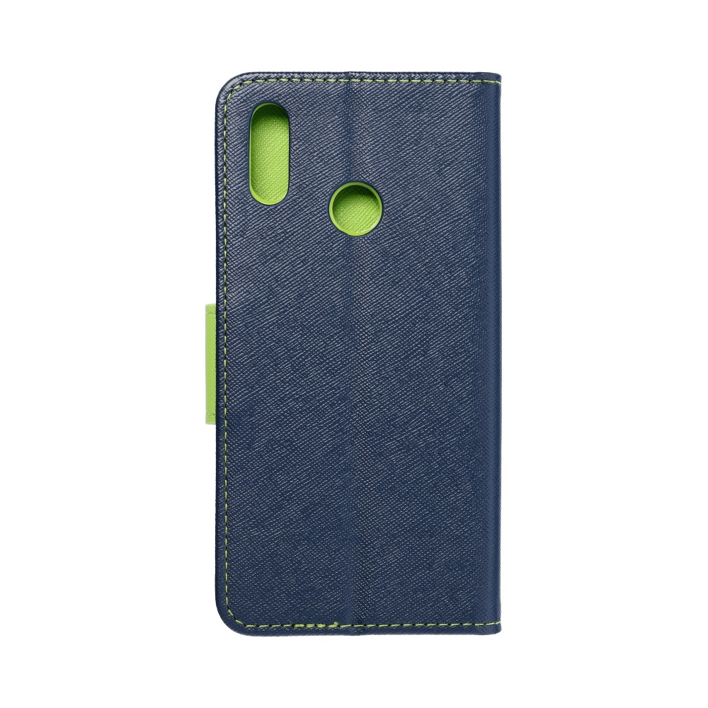 Pokrowiec Fancy Book granatowo-limonkowy Huawei P Smart 2019