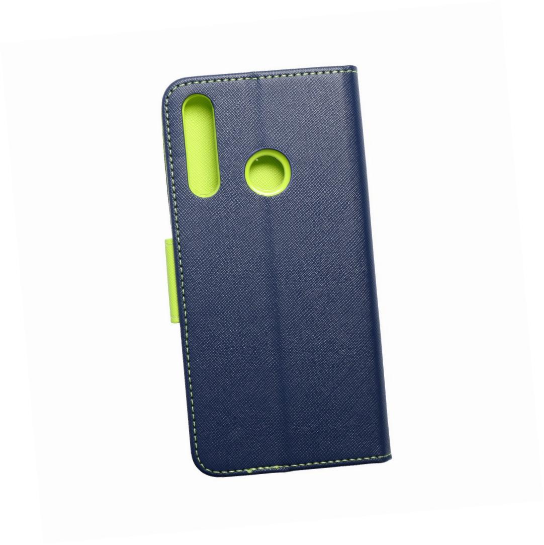 Etui zamykane z klapką i magnesem Fancy Book granatowo-limonkowy Huawei Y6P Etui zamykane z klapką i magnesem Fancy Book granatowo-limonkowy Huawei Y6P