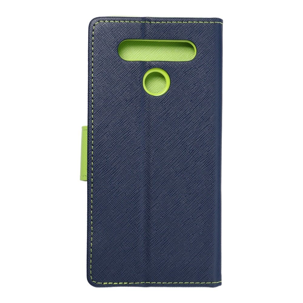 Pokrowiec Fancy Book granatowo-limonkowy LG K41S