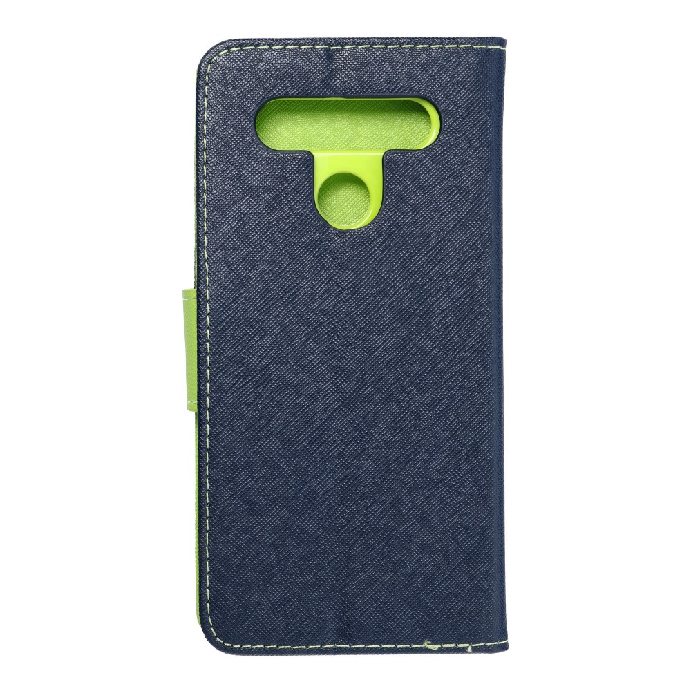 Pokrowiec Fancy Book granatowo-limonkowy LG K51S