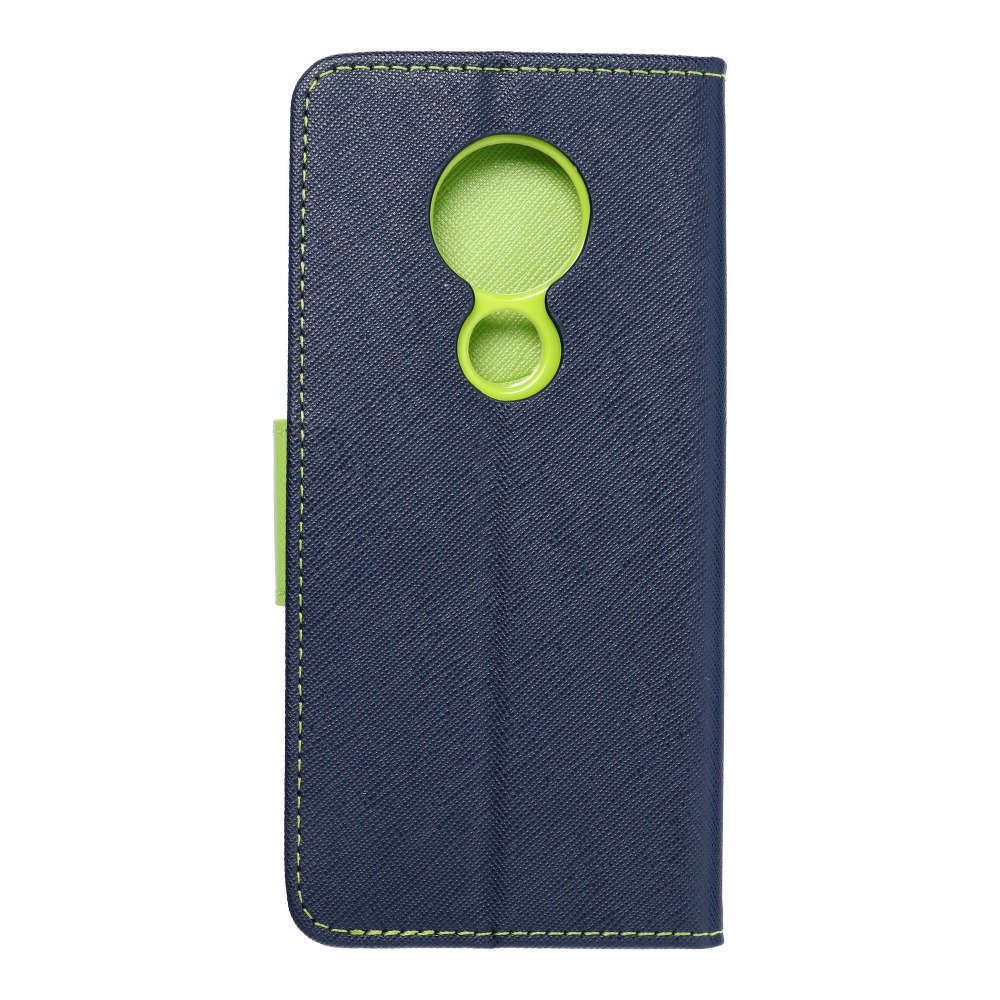 Pokrowiec Fancy Book granatowo-limonkowy Nokia 7.2