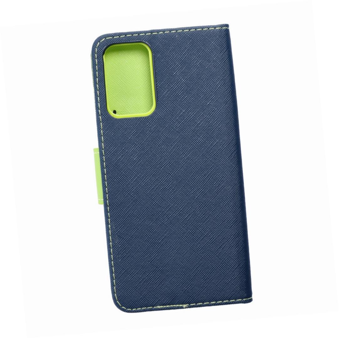 Etui zamykane z klapk� i magnesem Fancy Book granatowo-limonkowy Samsung A72 4G