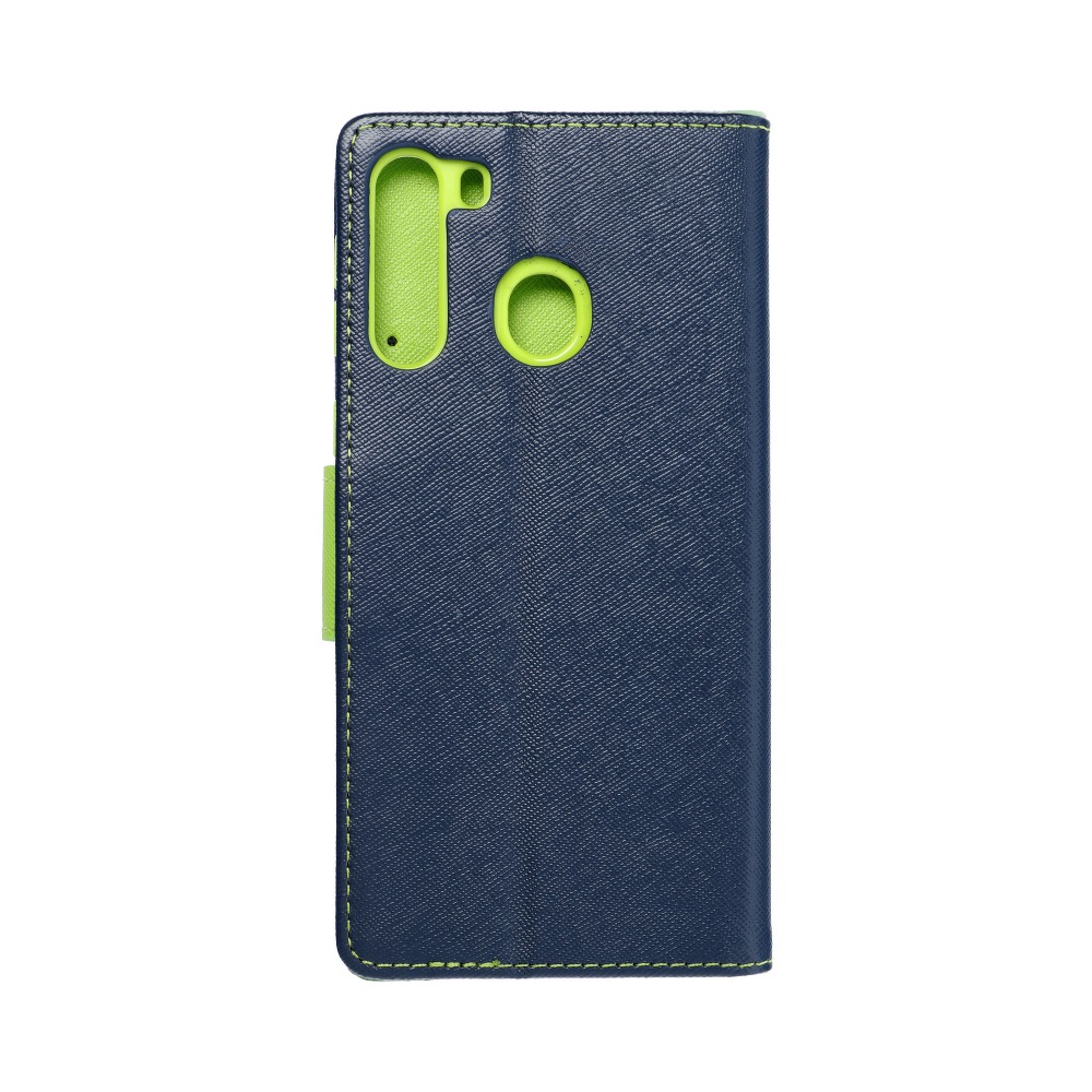 Pokrowiec Fancy Book granatowo-limonkowy Samsung Galaxy A21 Pokrowiec Fancy Book granatowo-limonkowy Samsung Galaxy A21