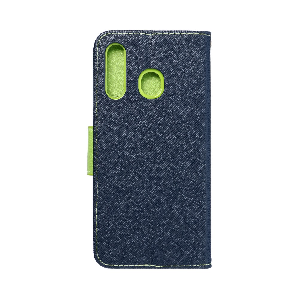 Pokrowiec Fancy Book granatowo-limonkowy Samsung Galaxy A30