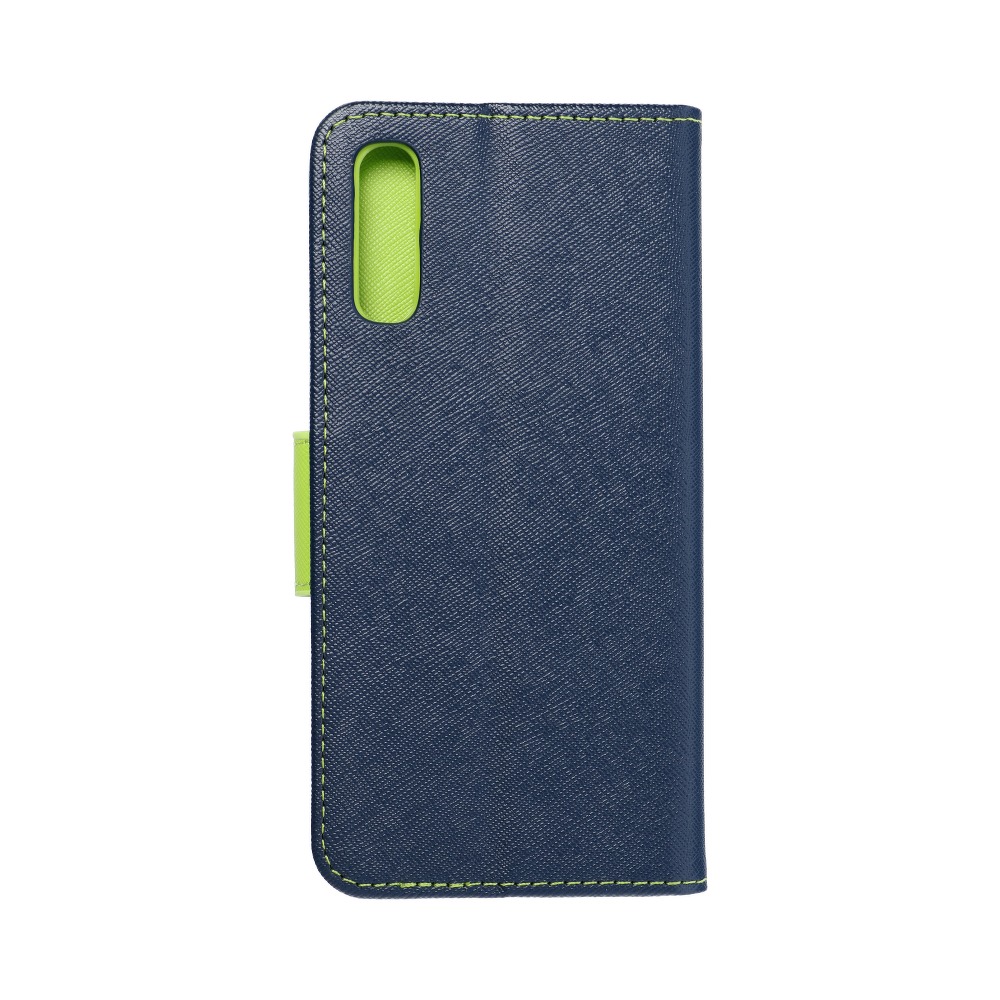 Pokrowiec Fancy Book granatowo-limonkowy Samsung Galaxy A50
