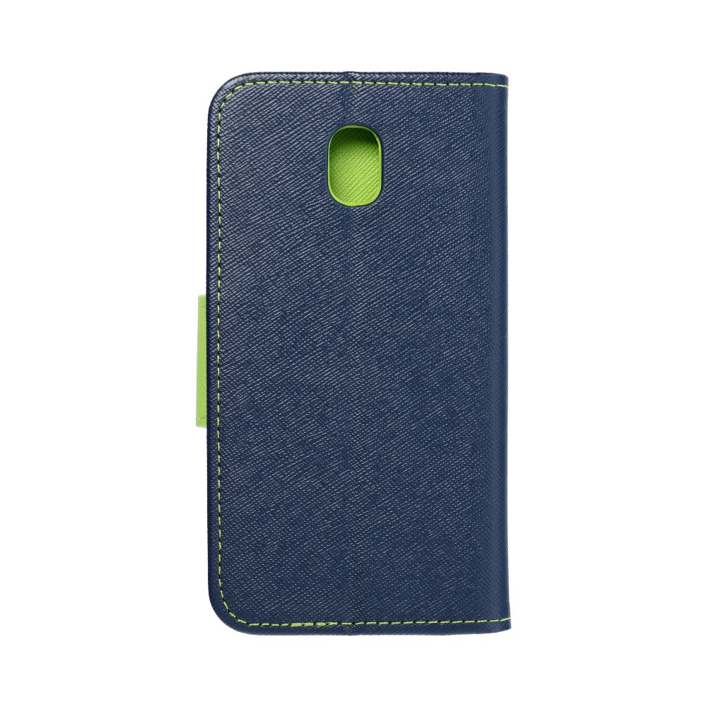 Pokrowiec Fancy Book granatowo-limonkowy Samsung Galaxy J3 2017
