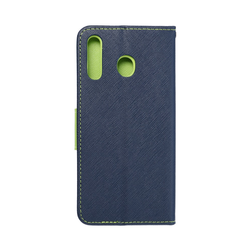 Pokrowiec Fancy Book granatowo-limonkowy Samsung Galaxy M30