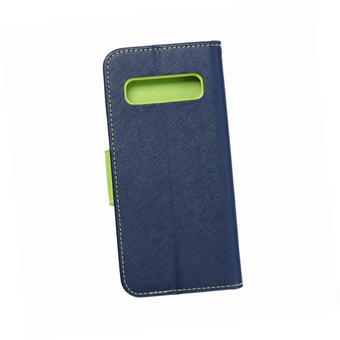 Etui zamykane z klapką i magnesem Fancy Book granatowo-limonkowy Samsung Galaxy M51 Etui zamykane z klapką i magnesem Fancy Book granatowo-limonkowy Samsung Galaxy M51