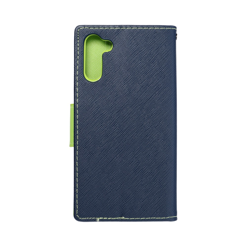 Pokrowiec Fancy Book granatowo-limonkowy Samsung Galaxy Note 10