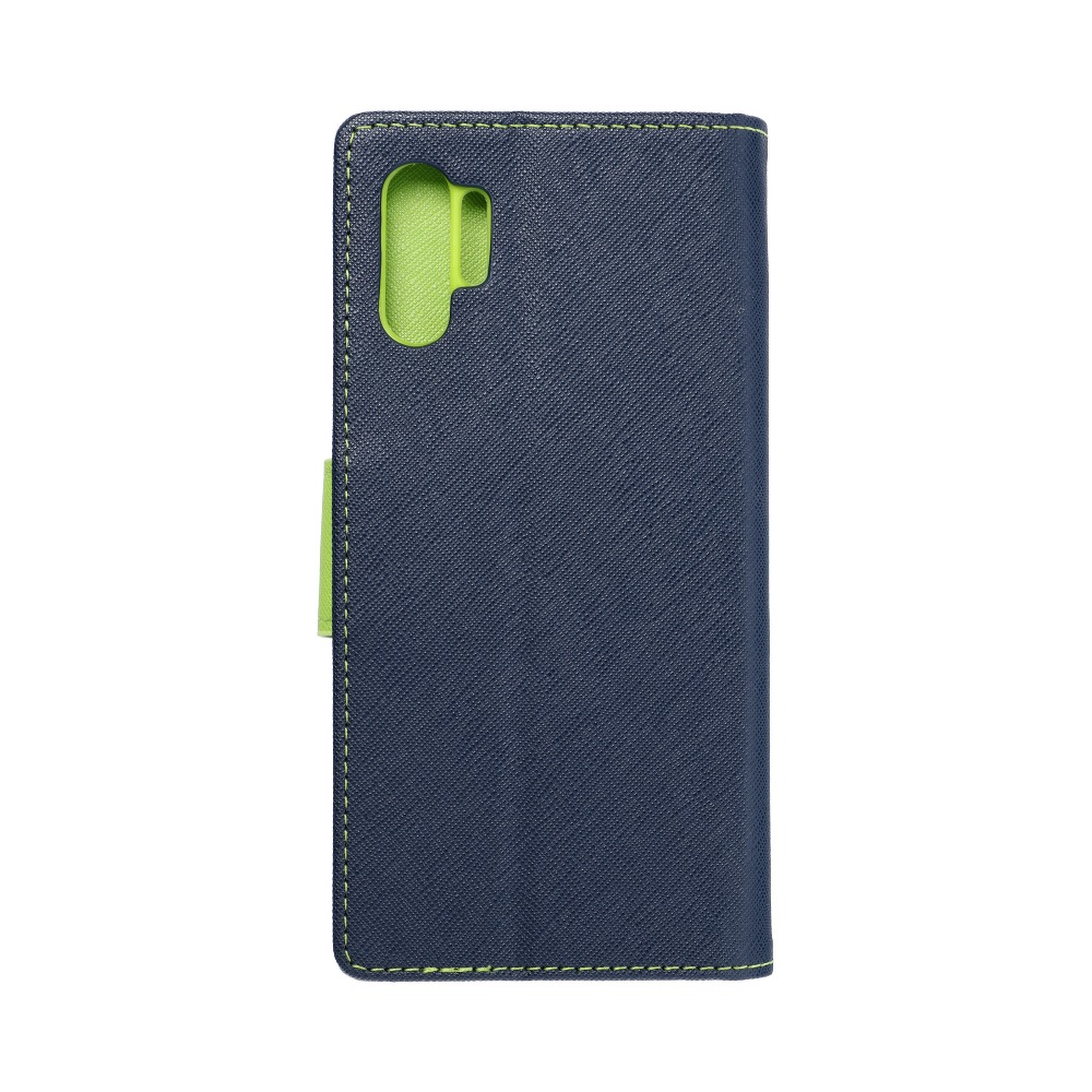 Pokrowiec Fancy Book granatowo-limonkowy Samsung Galaxy Note 10 Plus