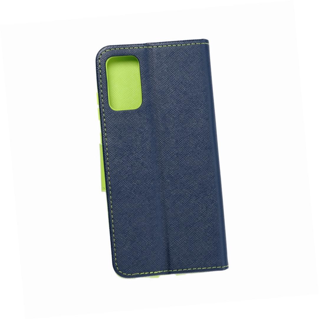 Etui zamykane z klapk� i magnesem Fancy Book granatowo-limonkowy Samsung Galaxy S20 Plus