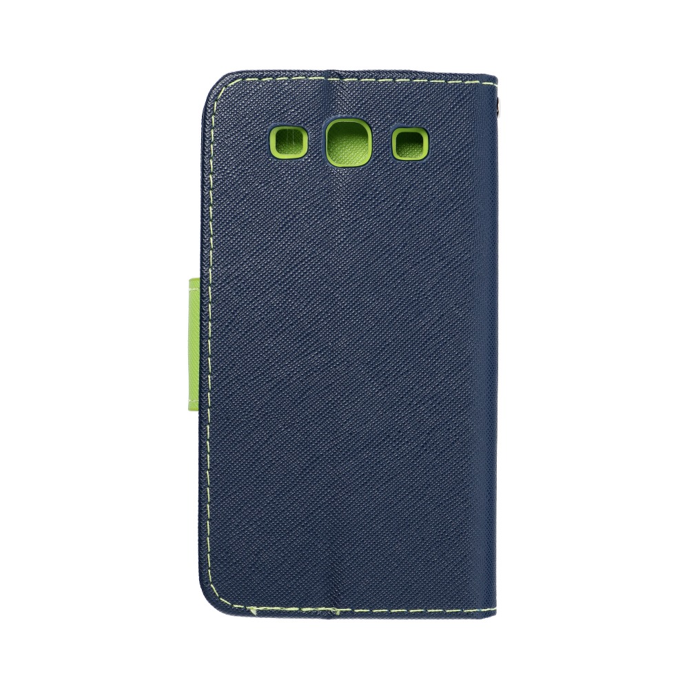 Pokrowiec Fancy Book granatowo-limonkowy Samsung Galaxy S3 (i9300)
