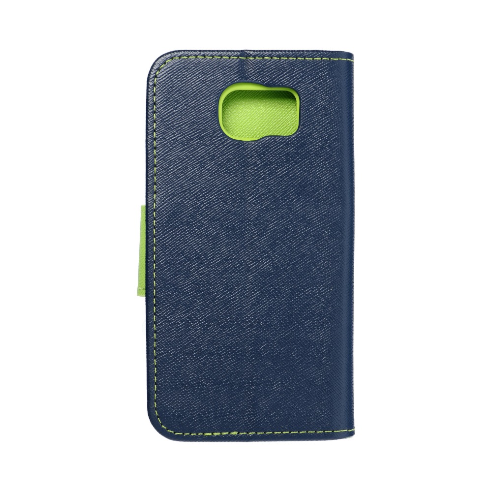 Pokrowiec Fancy Book granatowo-limonkowy Samsung Galaxy S6