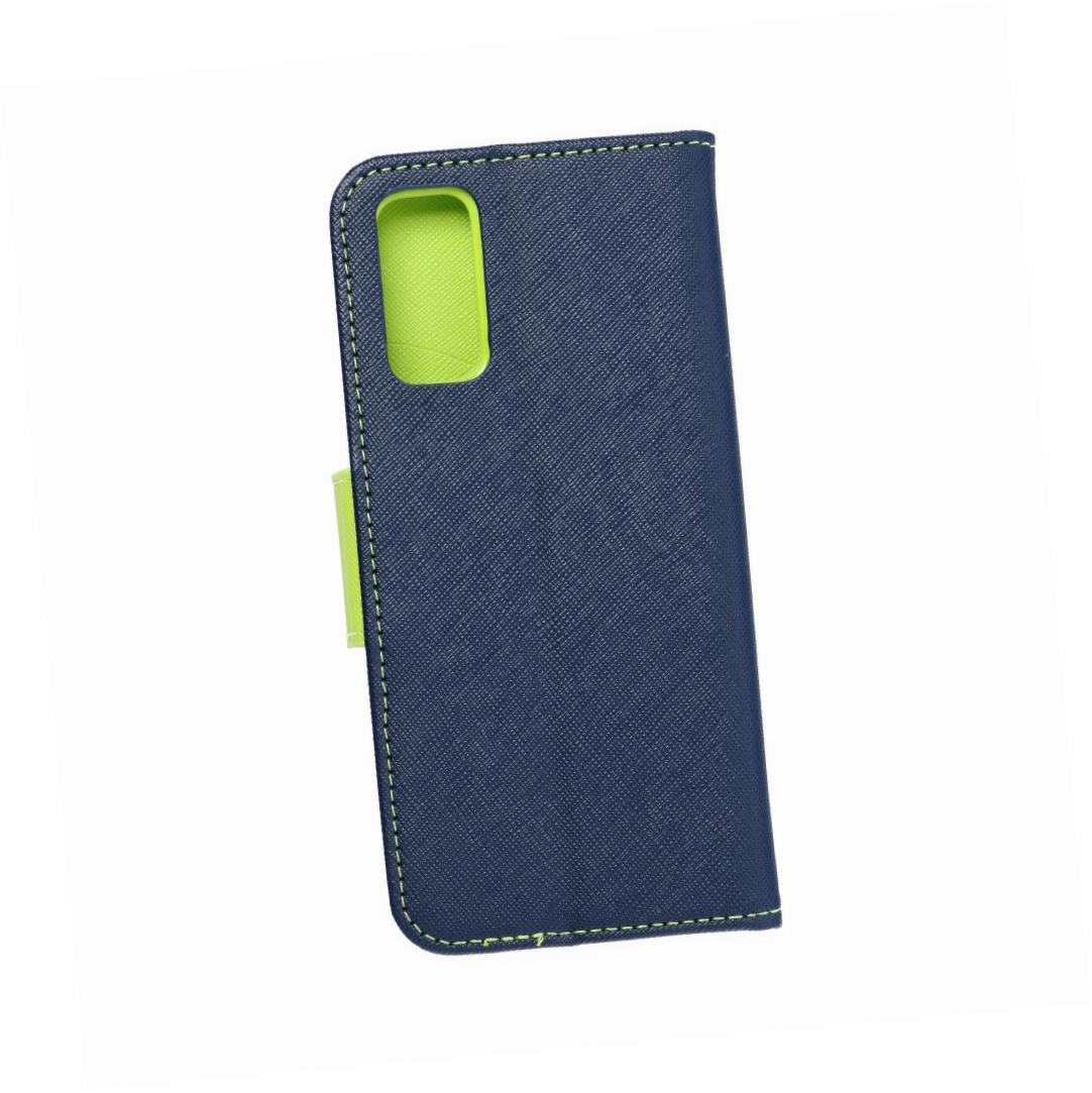 Etui zamykane z klapk� i magnesem Fancy Book granatowo-limonkowy Samsung s21 Ultra