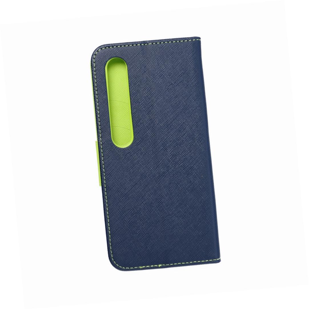 Etui zamykane z klapk� i magnesem Fancy Book granatowo-limonkowy Xiaomi Mi 10