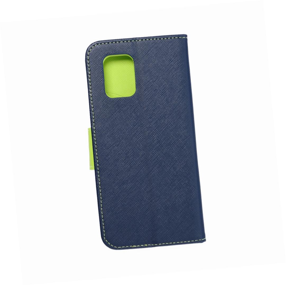 Etui zamykane z klapk� i magnesem Fancy Book granatowo-limonkowy Xiaomi Mi 10T Lite 5G