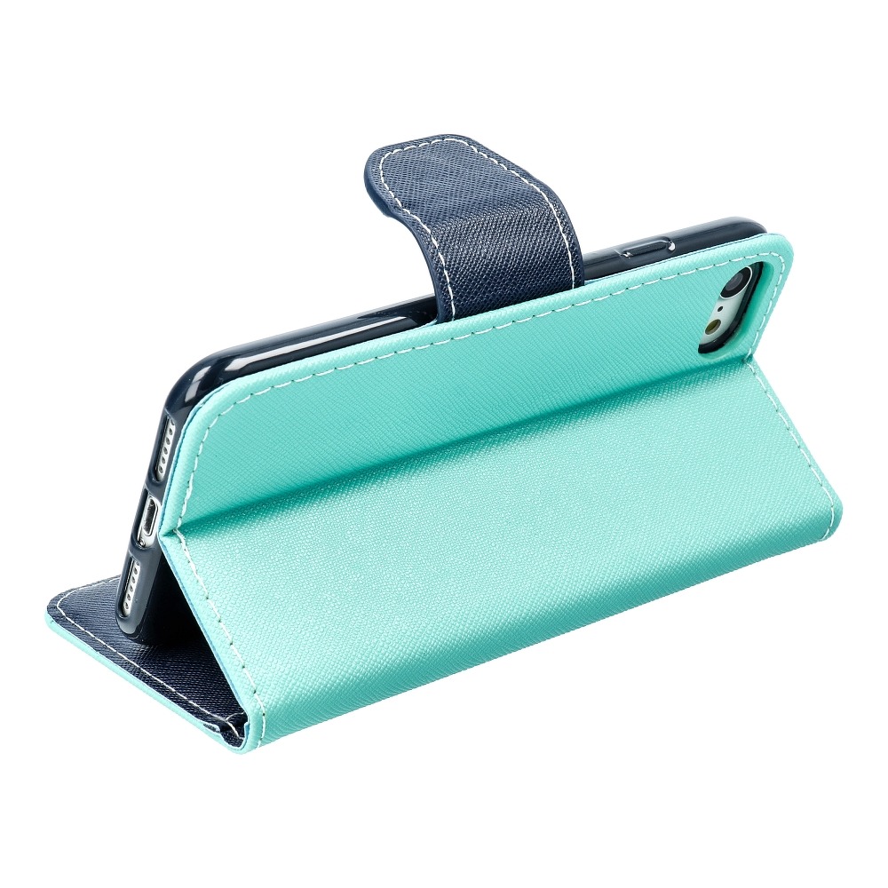 Etui zamykane z klapk� i magnesem Fancy Book mi�towo-granatowy Apple iPhone 6s / 3