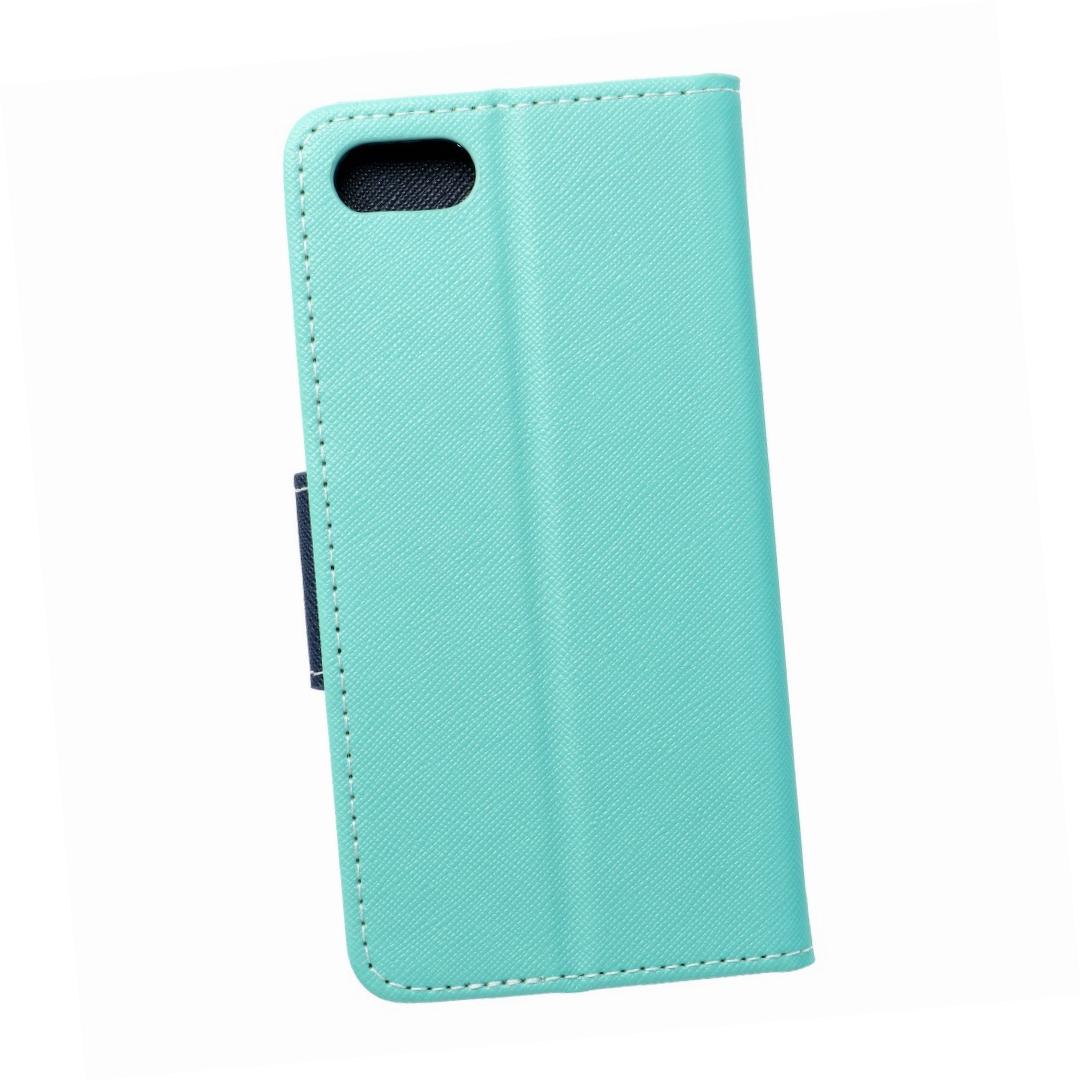 Etui zamykane z klapk� i magnesem Fancy Book mi�towo-granatowy Apple iPhone 8