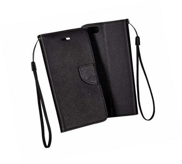 Etui zamykane z klapk� i magnesem Fancy Case czarny Samsung Galaxy Xcover 6 Pro