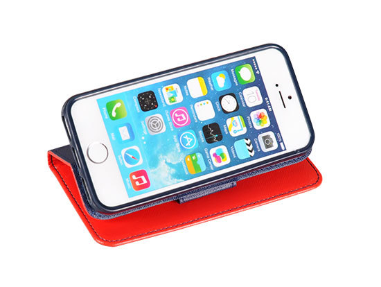 Etui zamykane z klapk i magnesem Fancy Case czerwono-granatowy Apple iPhone 6 / 3