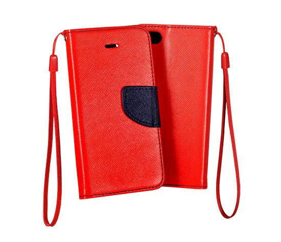 Pokrowiec Fancy Case czerwono-granatowy Huawei P Smart