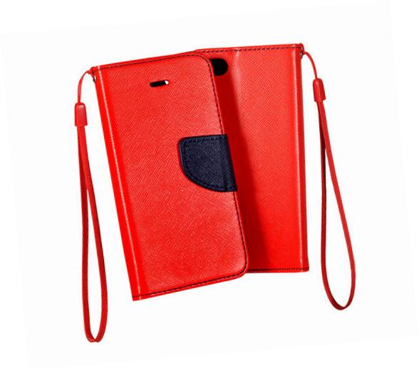 Etui zamykane z klapk i magnesem Fancy Case czerwono-granatowy Samsung Galaxy S9