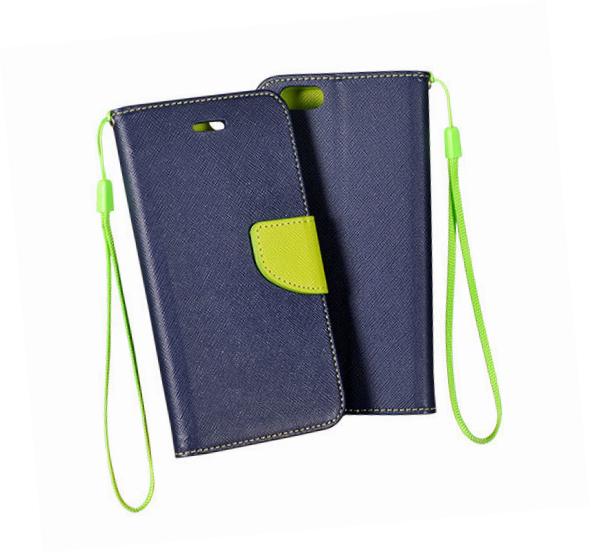 Etui zamykane z klapką i magnesem Fancy Case granatowo-limonkowy Samsung Galaxy A71 4G Etui zamykane z klapką i magnesem Fancy Case granatowo-limonkowy Samsung Galaxy A71 4G