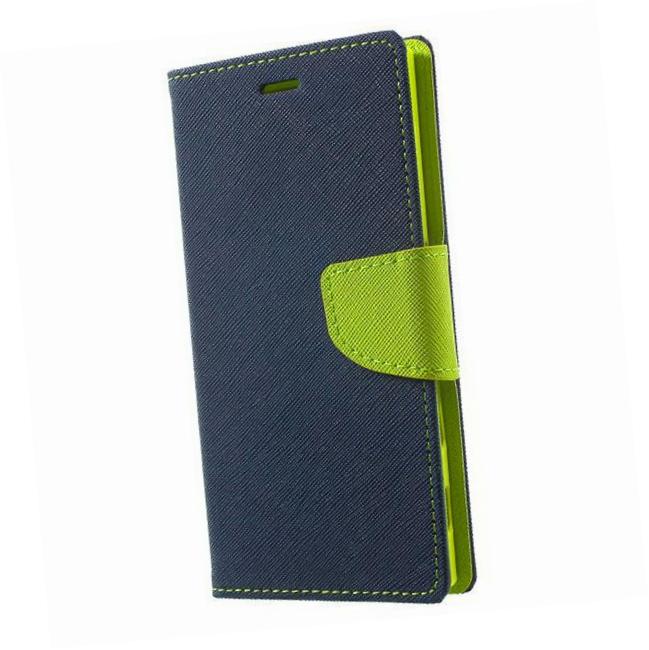 Etui zamykane z klapk� i magnesem Fancy Case granatowo-limonkowy Samsung s21 Ultra