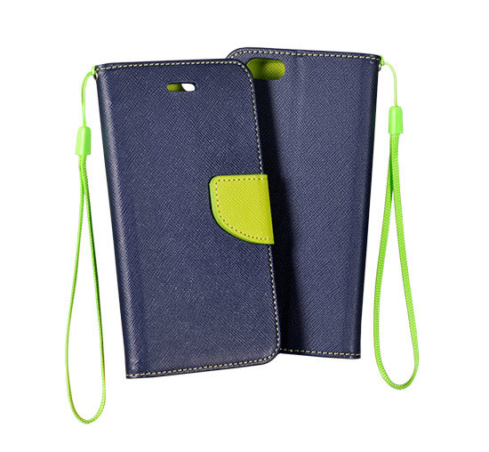 Pokrowiec Fancy Case granatowo-limonkowy Xiaomi Mi Note 10