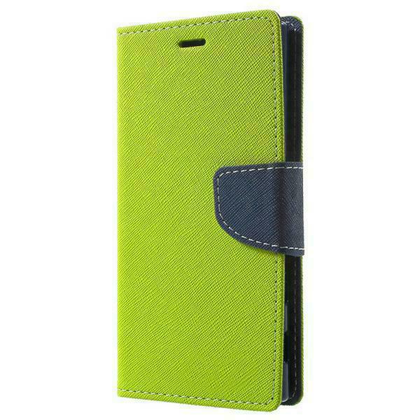 Pokrowiec Fancy Case limonkowo-granatowy Xiaomi Redmi S2