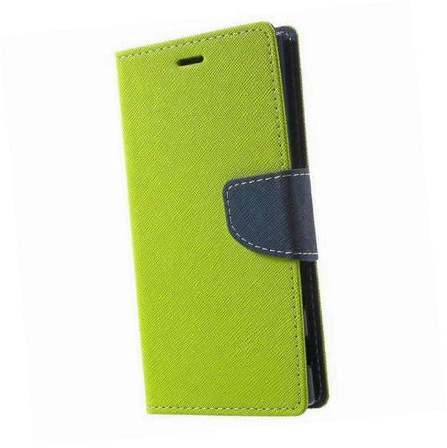 Etui zamykane z klapk� i magnesem Fancy Case limonkowo-granatowy Samsung s21 Plus