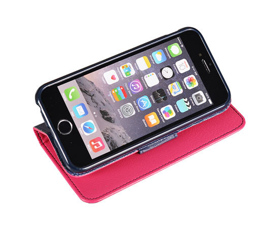 Etui zamykane z klapk i magnesem Fancy Case rowo-granatowy Apple iPhone 12 Mini / 3