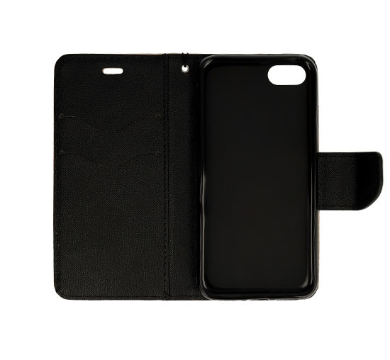 Etui zamykane z klapk i magnesem Fancy Case zoto-czarny Samsung Galaxy S7 / 2
