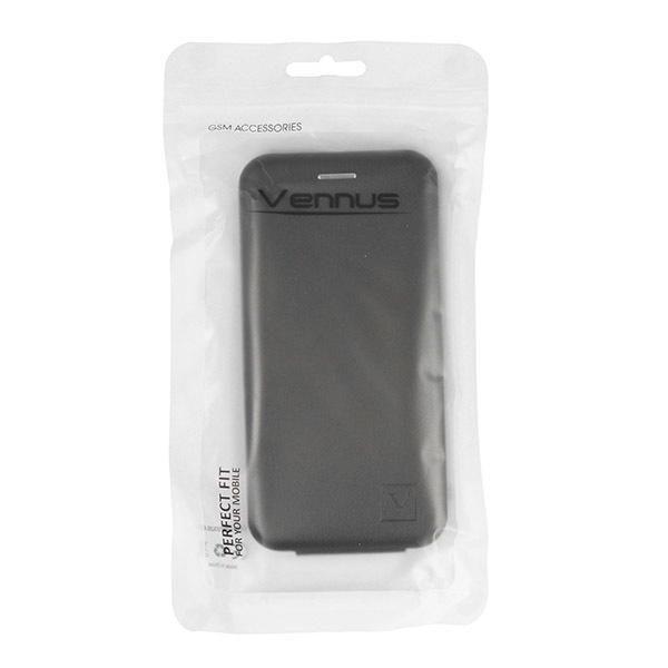 Pokrowiec Flexi Vennus Elegance czarny Samsung Galaxy Note 10 / 5