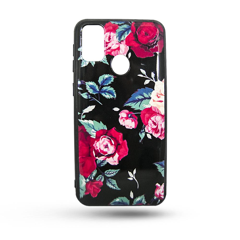 Pokrowiec Flowers 3D Case czarny Huawei p Smart 2021