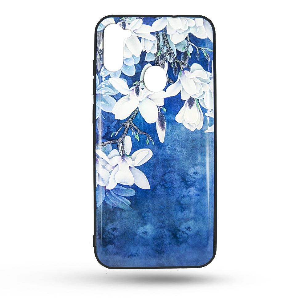 Pokrowiec Flowers 3D Case niebieski Huawei p Smart 2021
