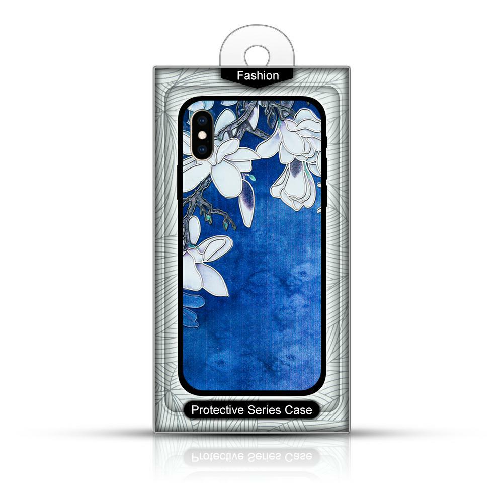 Pokrowiec Flowers 3D Case niebieski Huawei P40 / 2