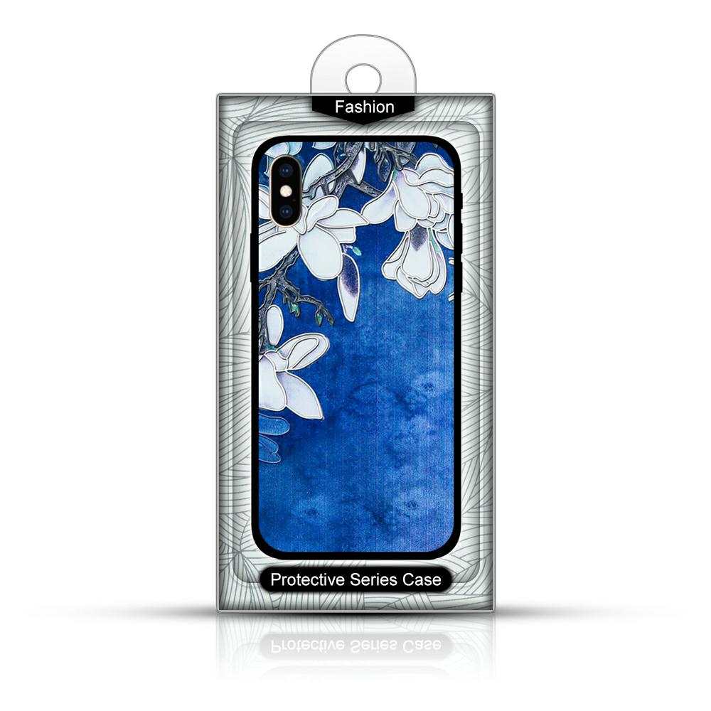 Pokrowiec Flowers 3D Case niebieski Samsung Galaxy A20s / 2