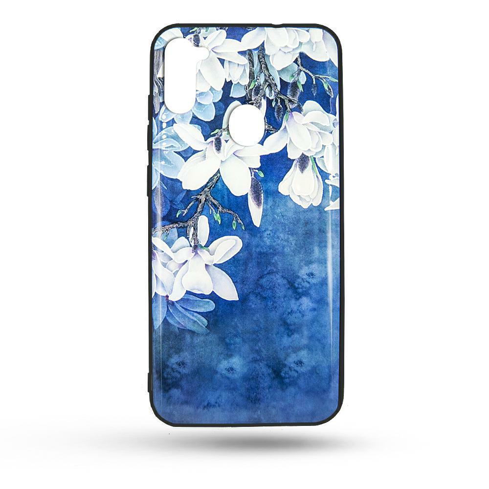 Pokrowiec Flowers 3D Case niebieski Samsung Galaxy M31s