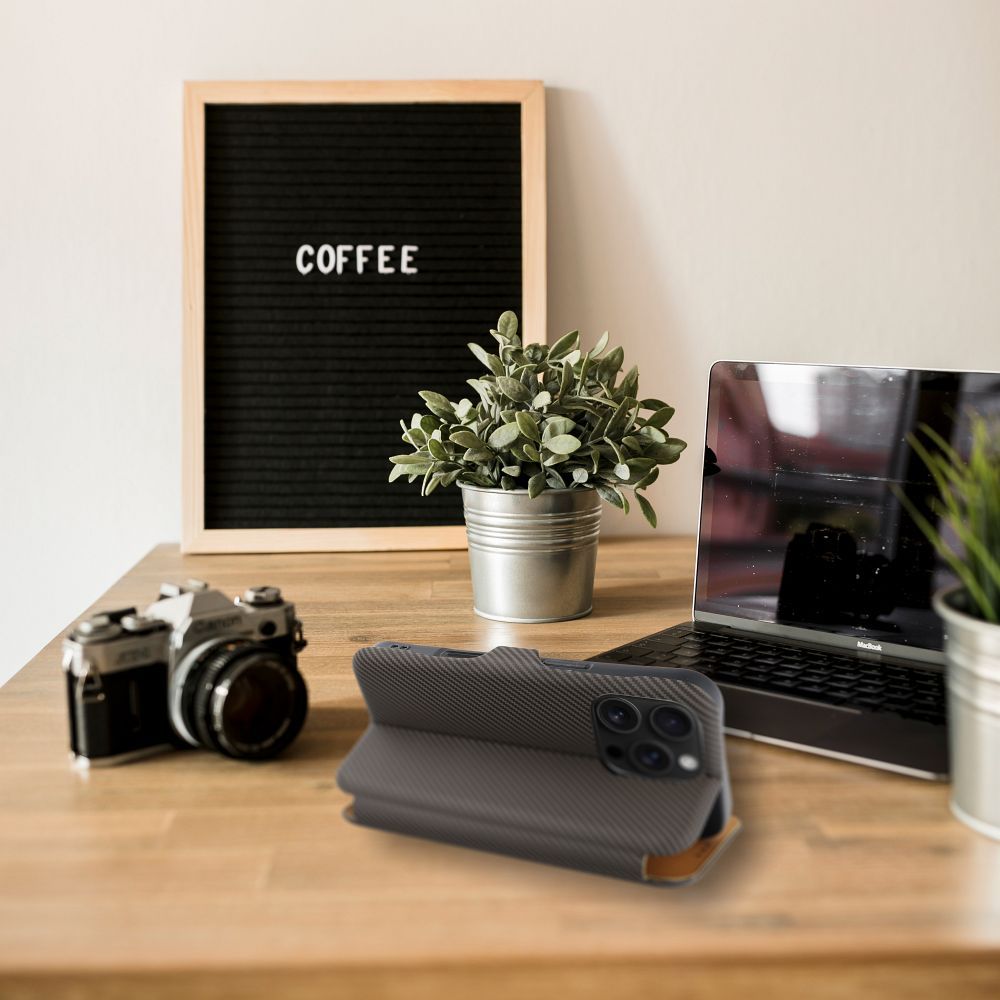 Pokrowiec FOLIO Side Magnet brązowy Apple iPhone 16 Pro / 5 Pokrowiec FOLIO Side Magnet brązowy Apple iPhone 16 Pro / 5