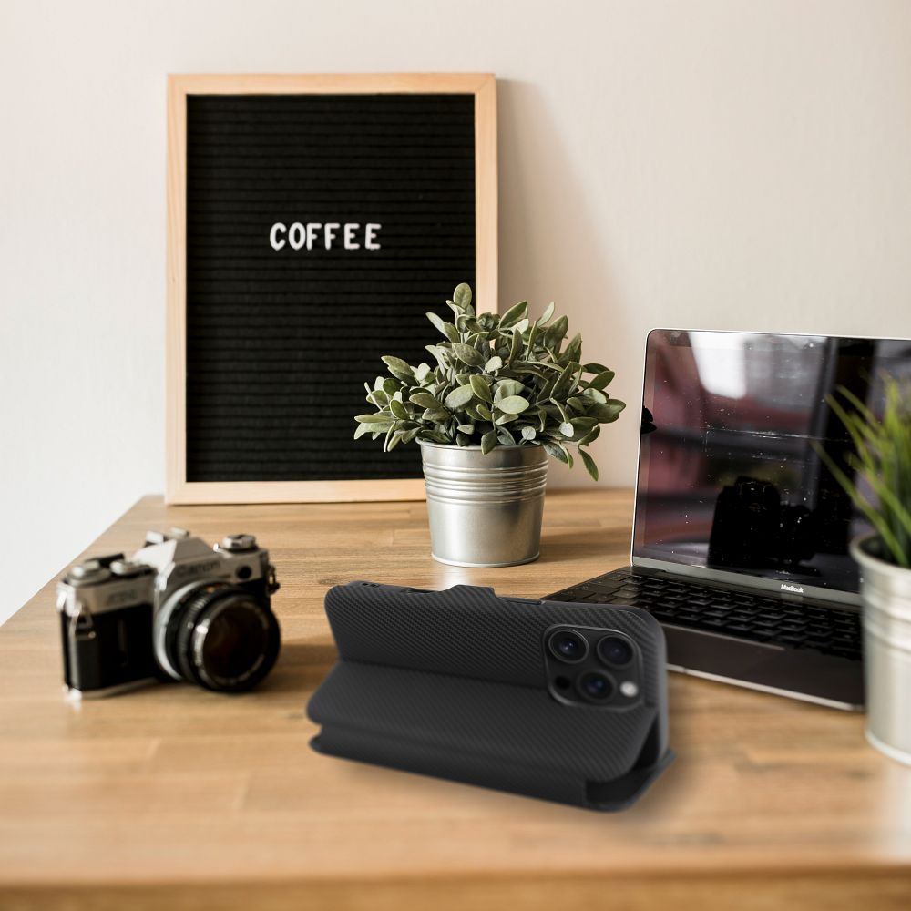 Pokrowiec FOLIO Side Magnet czarny Apple iPhone 16 Pro Max / 5 Pokrowiec FOLIO Side Magnet czarny Apple iPhone 16 Pro Max / 5